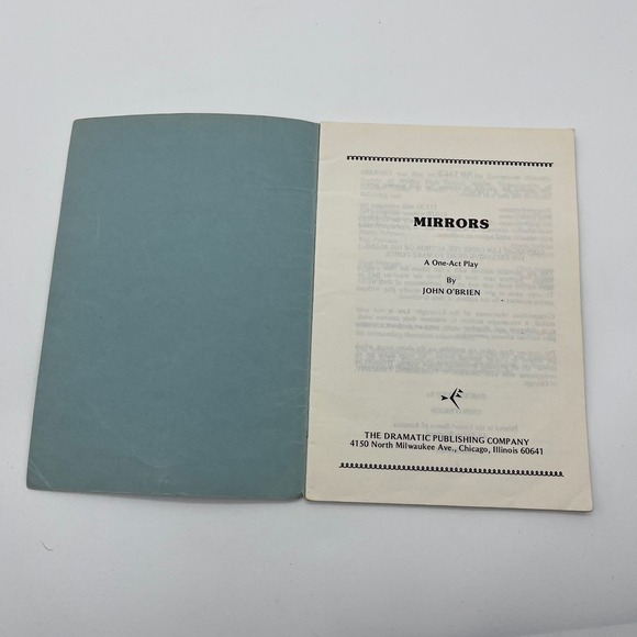 Mirrors One-Act Play by John O'Brien‎ Dramatic Publishing Company Vintage - Picture 3 of 5